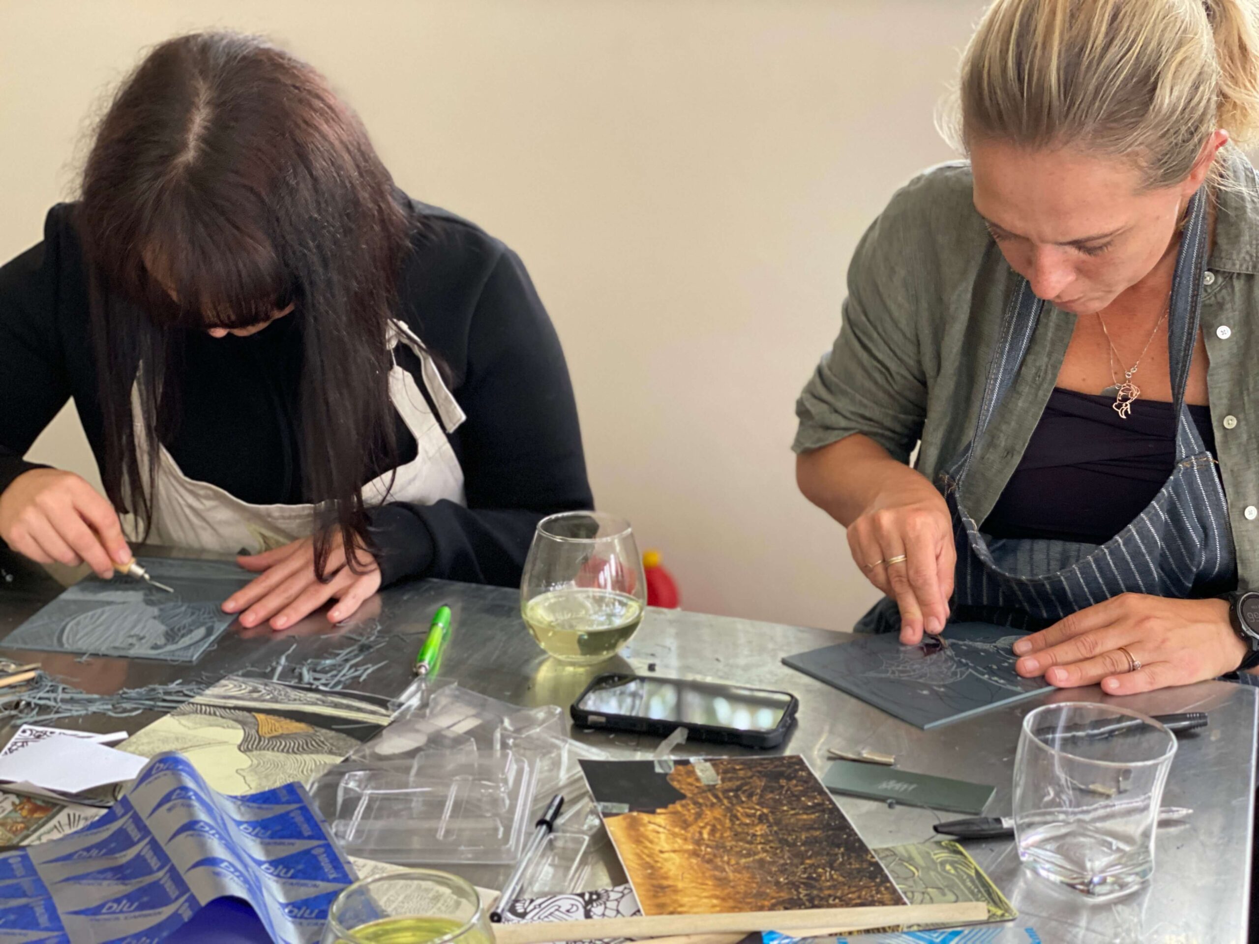 Lino Cutting Course at Vlakplaas Annemie Odendaal Art